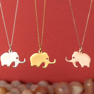 Mammoth Necklace / Elephant Pendant / Ice Age charm sterling silver