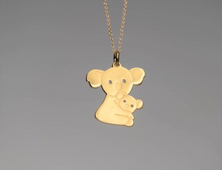 Collana Mamma E Figlia In Argento 925 Con Ciondolo Bradipi Abbracciati, Regalo Per La Festa Della Mamma, Gioiello Emozionale Per Famiglia