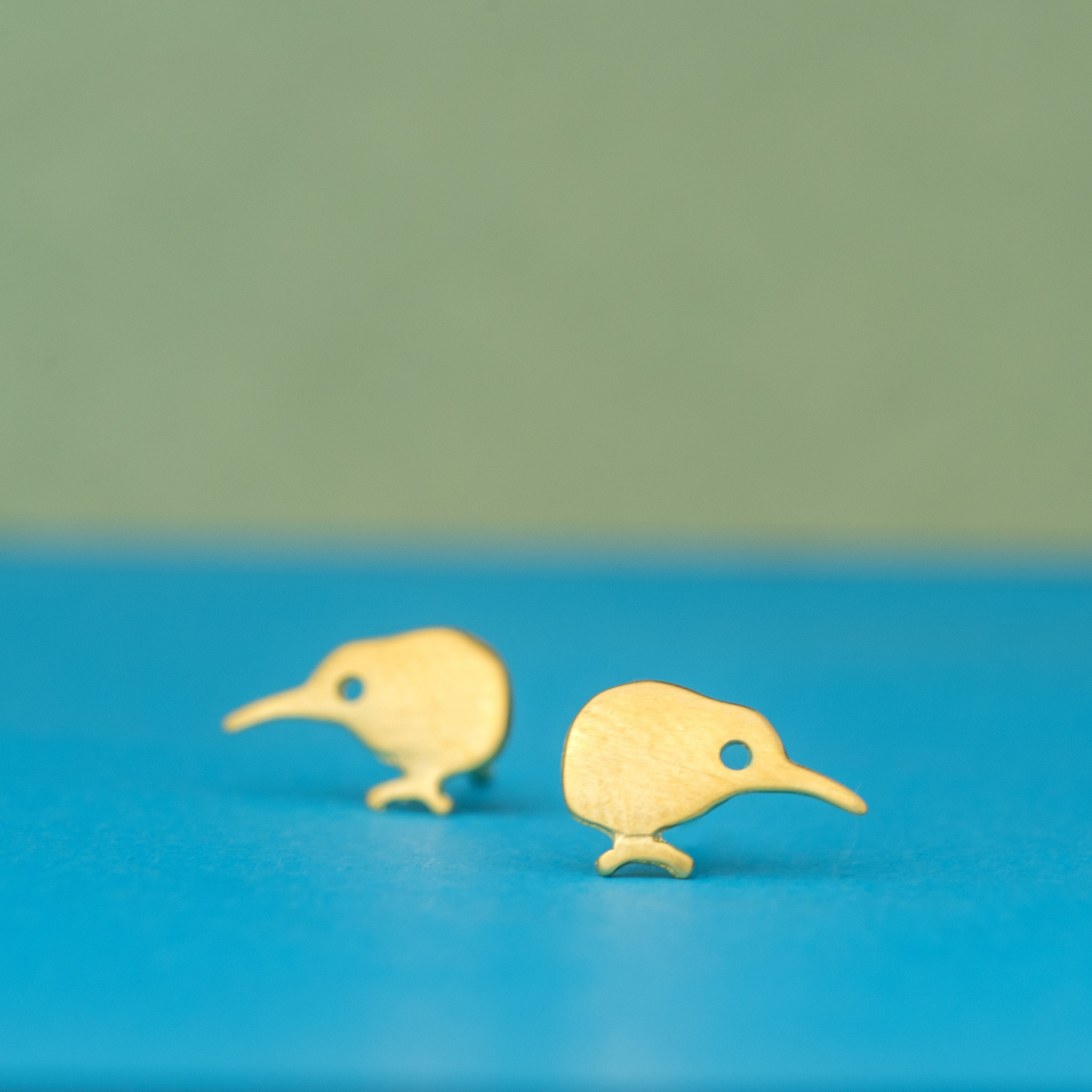 Buy Sterling Silver Tiny Kiwi Earrings / Bird Studs / New Zealand