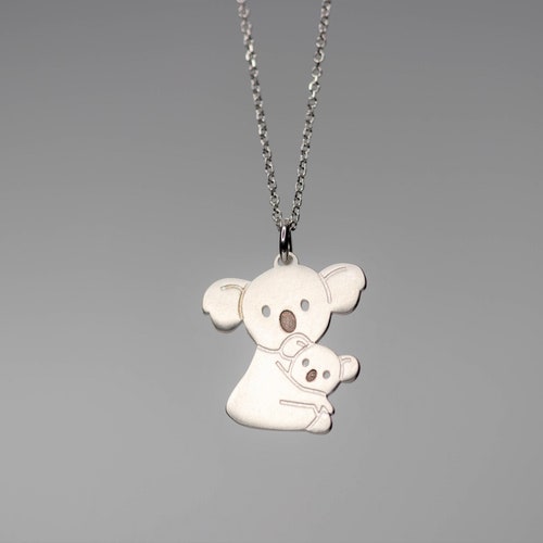 Koala Necklace in Sterling Silver 