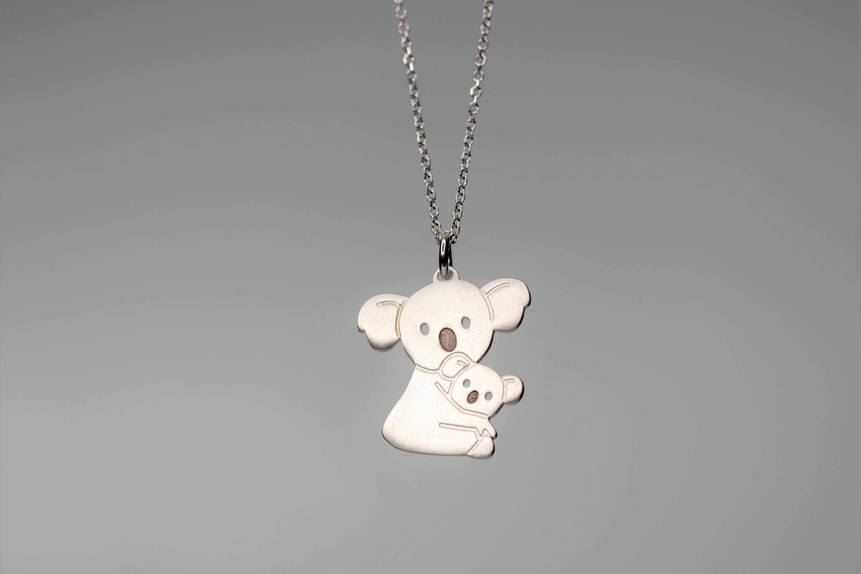 KUMSODE Koala Halskette - 925er Sterling Silber Anhänger Als Geschenk Für Frauen