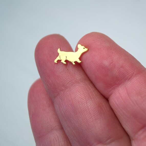 Orecchini Corgi A Cuore In Argento Sterling 925 – Pendenti A Forma Di Cane Per Donne E Ragazze, Con Zirconi, Ipoallergenici - 3