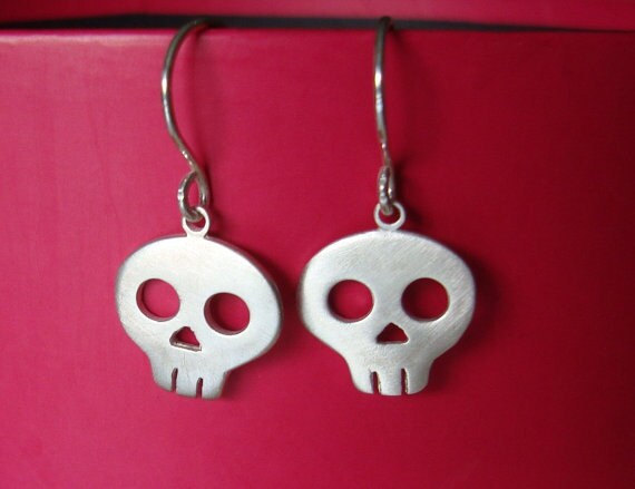 Skull Necklace Sterling Silver Jewelry Dias De Los Muertos - Etsy
