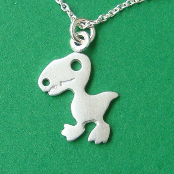 T rex sale necklace sterling silver