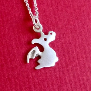 Cute Dragon Charm / Chinese Zodiac Necklace / Birthday gift / Kids Jewelry / Animal lover gift / Sterling Silver image 4