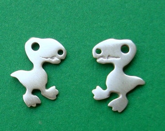 Studs Dinosaur Earrings T Rex Sterling Silver Teen Kids Gift Jewelry Girl Woman Post Earrings mom  Jewelry jurassic park gift