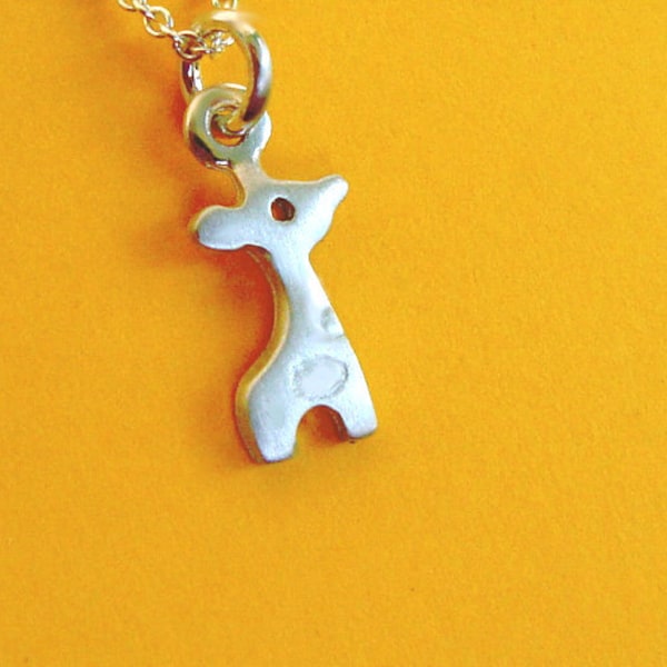 Tiny Giraffe Necklace Giraffe Charm Sterling Silver Teen Jewelry Kids necklace Giraffe necklace Giraffe pendant Birthday gift for girl