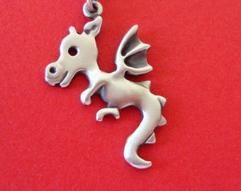 Dragon Necklace / Chinese Zodiac Jewelry / sterling silver Pendant / Birthday gift