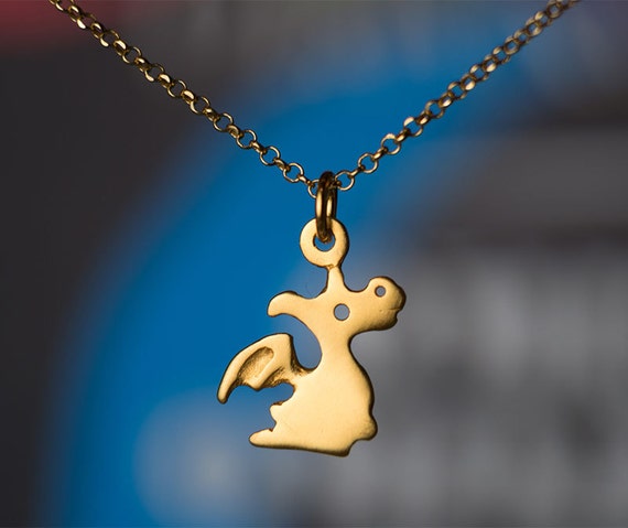 Cute dragon necklace deals