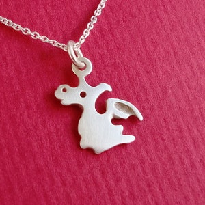 Cute Dragon Charm / Chinese Zodiac Necklace / Birthday gift / Kids Jewelry / Animal lover gift / Sterling Silver image 3