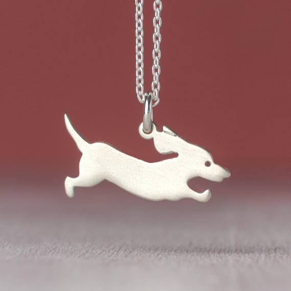 Dachshund Dog Necklace in Sterling Silver | Gold Boutique