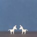 Tiny Donkey Earrings / Fun Sterling Silver Mule Studs / Everyday Minimal Jewelry 