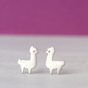 Sterling silver store llama earrings