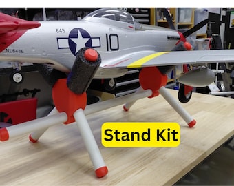 RC Plane Stand  DIY Kit (red) add your own 1/2" pvc  and padding