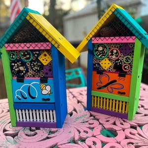 Vibrant Bee House & Pollinator Pad