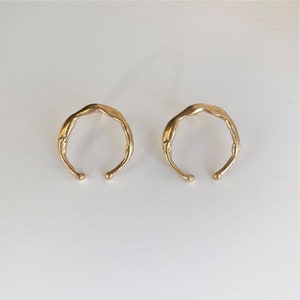 Crescent Hoop Earrings