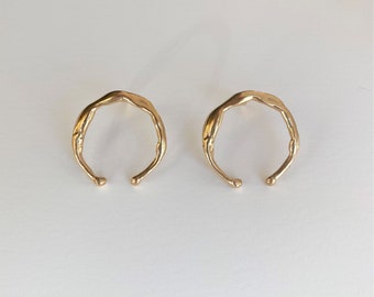 Crescent Hoop Earrings