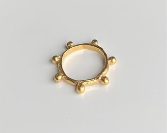 Verfrommeld Dot Ring