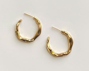 Large Misbehaving Hoop Earrings