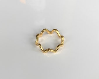 Wavy Stacking Layering Ring