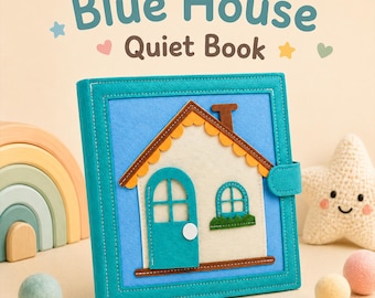 Personalized Quiet Book for Toddlers, Custom Felt Busy Book, Montessori Activity Toy, Baby Boy Baptism Gift, First Birthday Gift, Travel Toy