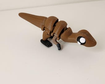 Flexi Baby Dino Fidget Toy – Gelede 3D-geprinte dinosaurus bureaudecoratie, leuk stressverlichtingscadeau voor dinoliefhebbers en kinderen