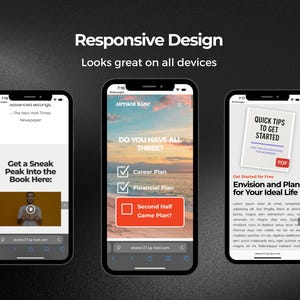 Divi WordPress-mall för författare: Design av pensionsböcker bild 2