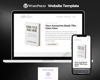 Divi WordPress Author Website Template: Book Marketing Theme