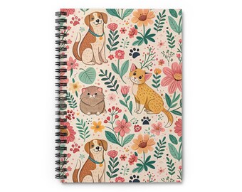 Animal Lover Cute Fun Warm Love Spiral Notebook