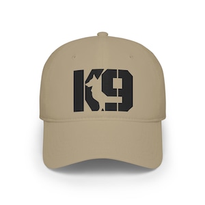 K9 Stencil Hundlogotyp Basebollkeps | Taktisk K9 Förare Hatt K9 Utrustning K9 Apparel