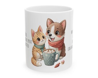 Dog and Cat Lover Mug | Pet Lover Ceramic Mug 11oz 15oz