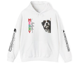 Sudadera festiva para perros: sudadera con capucha navideña, perfecta para amantes de las mascotas, regalo de Navidad, ropa acogedora de invierno, ropa para amantes de los animales.