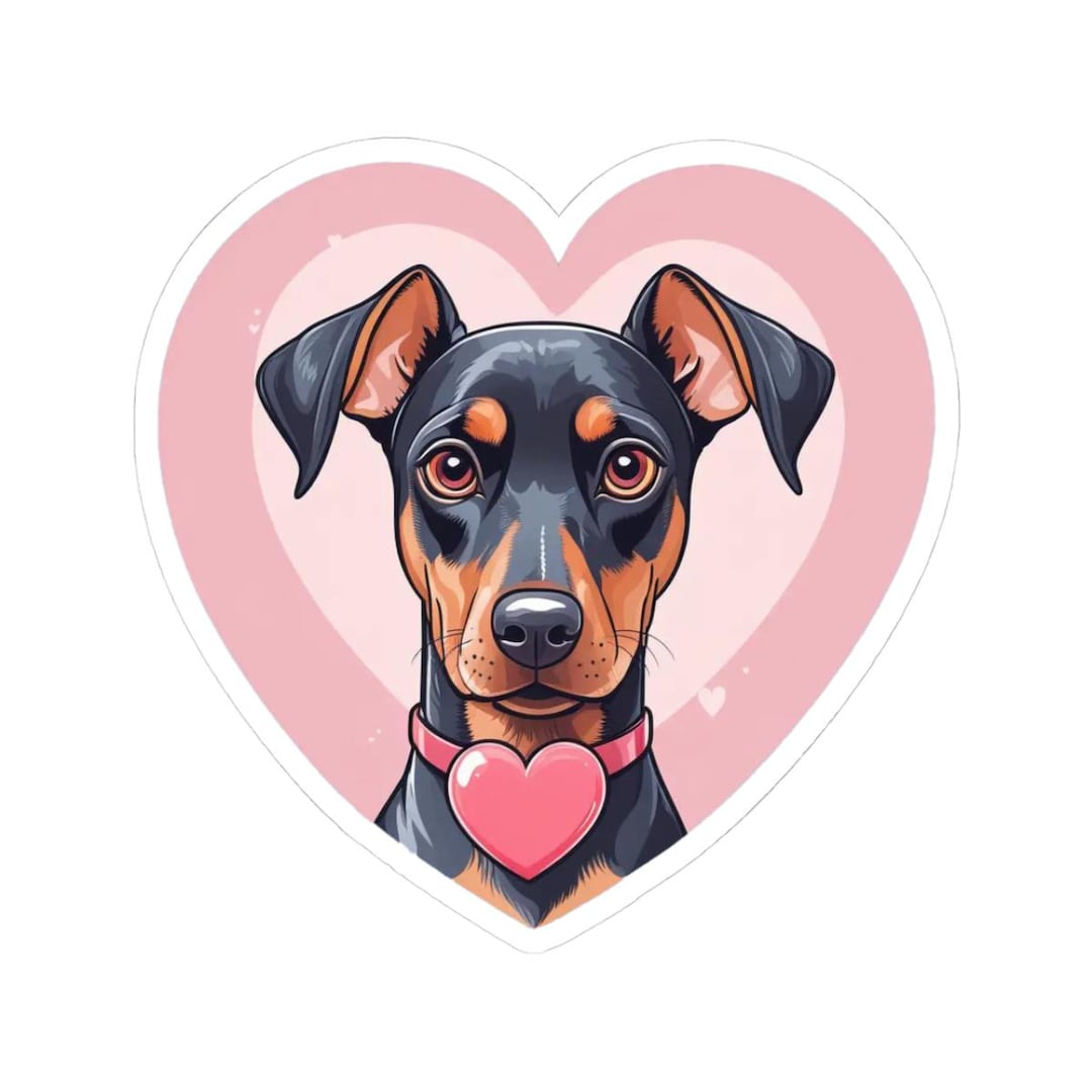 Miniature Pinscher Sticker Kiss-cut Stickers | Pincher Dog Decal - Etsy
