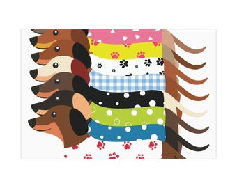 Gift Wrap Papers dachshund for Christmas present and Christmas Gifts