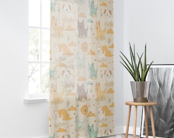 Dog Lover Dog Mom Puppy Love Window Curtain | Christmas Kids Room