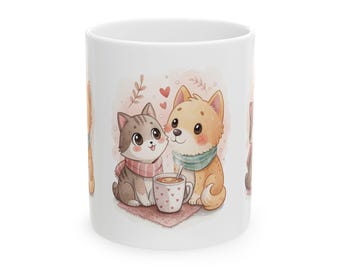 Dog Mom Cat Mom Mug | Pet Lover Ceramic Mug 11oz 15oz