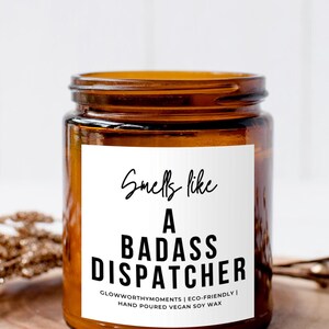 Funny 911 Dispatcher Soy Wax Candle, Paramedic EMT Emergency Medical Technician, Ambulance Driver EMS First Responder Student Graduate