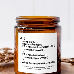 Funny Java Language Candle, C++ Valid Program, Computer Science Software Developer Gift, Coder Developer Engineer Programmer, Medical Coding