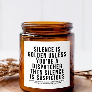 Funny 911 Dispatcher Soy Wax Candle, Paramedic EMT Emergency Medical Technician, Ambulance Driver EMS First Responder Student Graduate