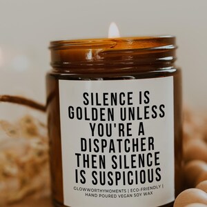 Funny 911 Dispatcher Soy Wax Candle, Paramedic EMT Emergency Medical Technician, Ambulance Driver EMS First Responder Student Graduate