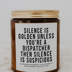 Funny 911 Dispatcher Soy Wax Candle, Paramedic EMT Emergency Medical Technician, Ambulance Driver EMS First Responder Student Graduate