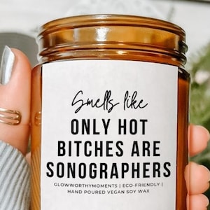 Best Medical Sonographer Soy Wax Candle, Ultrasound Tech Nurse Appreciation Gag Gift, RDMS Student Graduate, Ultrasonic Imaging Healthcare