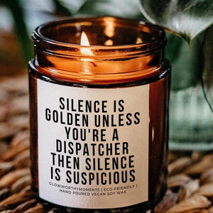Funny 911 Dispatcher Soy Wax Candle, Paramedic EMT Emergency Medical Technician, Ambulance Driver EMS First Responder Student Graduate