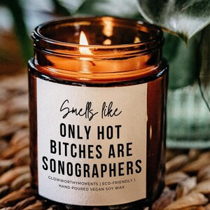 Best Medical Sonographer Soy Wax Candle, Ultrasound Tech Nurse Appreciation Gag Gift, RDMS Student Graduate, Ultrasonic Imaging Healthcare