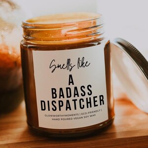 Funny 911 Dispatcher Soy Wax Candle, Paramedic EMT Emergency Medical Technician, Ambulance Driver EMS First Responder Student Graduate