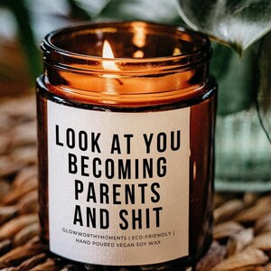 First Year Parenting Survival Soy Wax Candle, Funny Unique Gag Gift for New Parents, Baby Care Essentials, Thoughtful Surprise Keepsake 2026