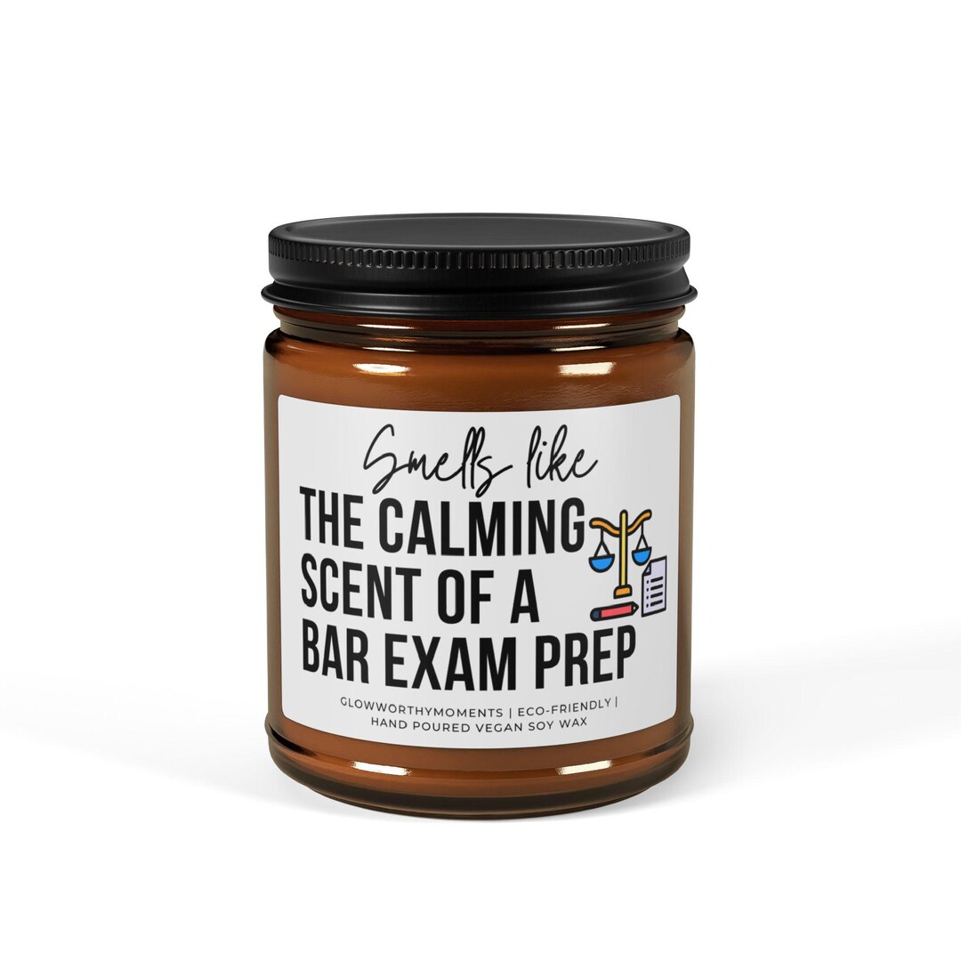 Bar Exam Prep Candle, Law School Graduate Gift, Lawyer to Be Present ...