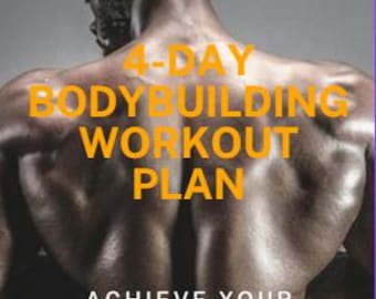 4-Day Bodybuilding Program – Instant Download PDF for Strength & Muscle Growth