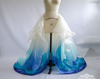 Detachable Blue Tulle Wedding Skirt / Dusty Blue Bridal - Etsy