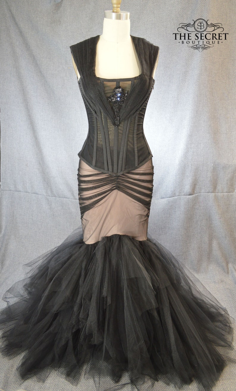 Black Mermaid Wedding Dresses